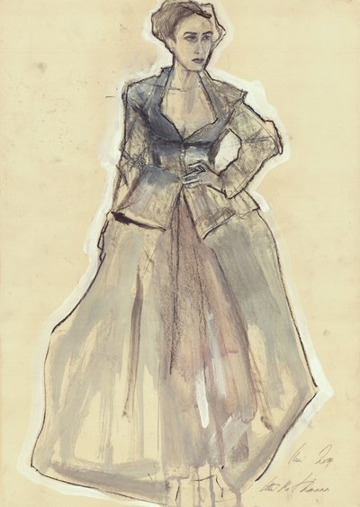 Elegant Fashion Sketch by Ute Rathmann