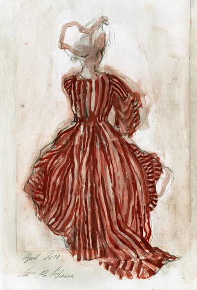 Elegant Striped Dress by Ute Rathmann