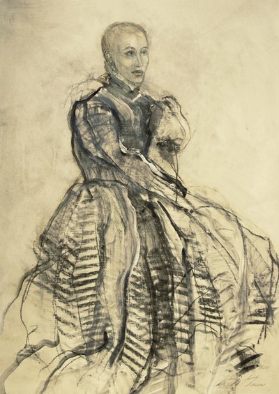 Elegant Woman Portrait by Ute Rathmann