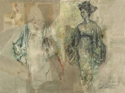 Ethereal Flowing Woman by Ute Rathmann