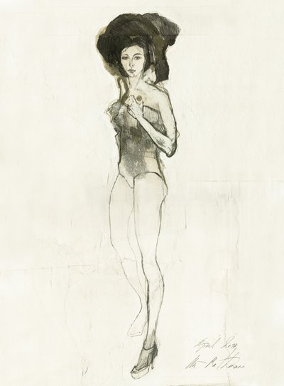Fashion Figure Drawing by Ute Rathmann