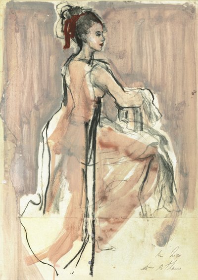 Graceful Seated Woman by Ute Rathmann