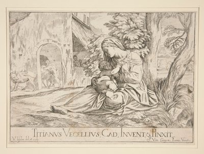Rest on the Flight into Egypt by Valentin Lefebvre
