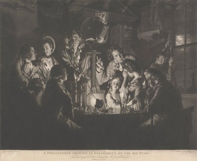 A Philosopher Showing an Experiment on the Air Pump by Valentine Green