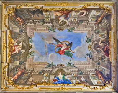 Allegory of the Fame and Allegorical Figures from the Hall of the Fame of the Balbi Family by Valerio and Mariani Giovanni Maria Castello