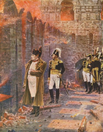 Napoleon Watching the Fire of Moscow by Vasili Vasilievich Vereshchagin