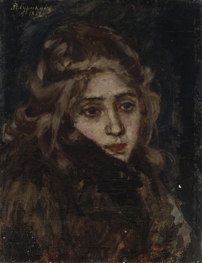 Princess Maria Alexandrovna Menshikova. Study for Menshikov in Berezov by Vasilij Ivanovic Surikov