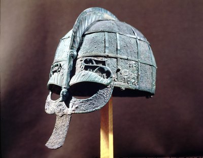 Helmet, from the Vendel Treasure, Uppland, c.600 AD by Vendel Period