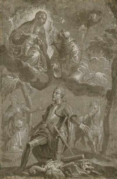 The Virgin and Child with Saint Francis and Saint George by Veronese