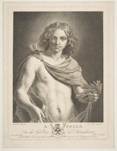 Apollo Wearing a Mantle and Holding a Laurel Branch and Violin by Victor Marie Picot
