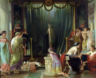 Zeuxis Choosing a Model for Helen by Victor Mottez