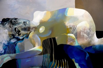 Ethereal Blue Woman by Victor Tkachenko