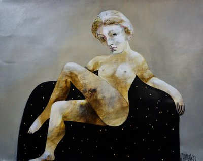 Ethereal Seated Nude by Victor Tkachenko