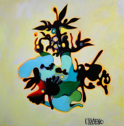 Fluid Organic Abstract by Victor Tkachenko