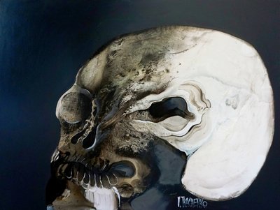 Gothic Abstract Skull by Victor Tkachenko