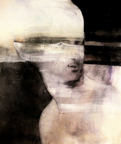 Muted Abstract Portrait by Victor Tkachenko