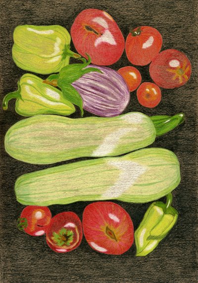 Fresh Garden Harvest by Viktoriia Saunina