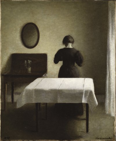 Interior by Vilhelm Hammershoi