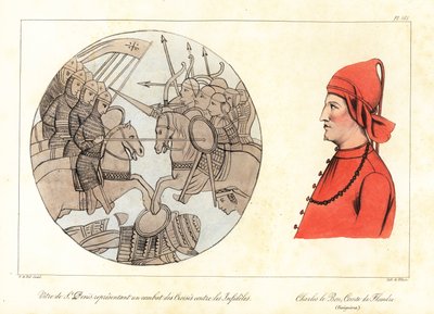 Cavalry battle between Crusaders and Saracens by Villain Villain