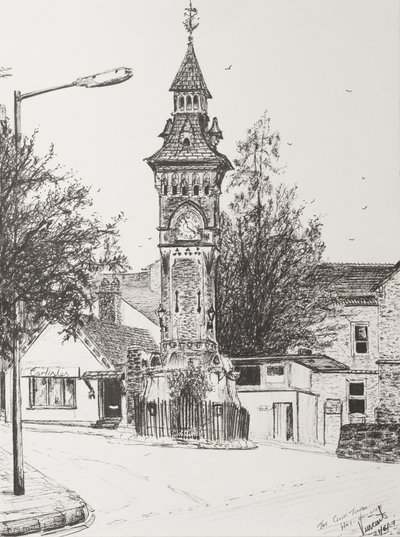 Clock Tower, Hay on Wye by Vincent Alexander Booth