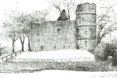 Ruin at Strathaven, 2012 by Vincent Alexander Booth