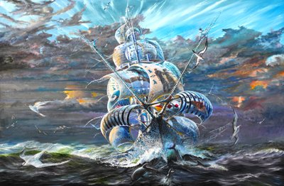 Storm Creators All Oceans and Seas on Earth, 2020 by Vincent Alexander Booth