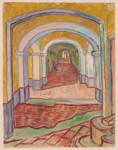 Corridor in the Asylum by Vincent van Gogh