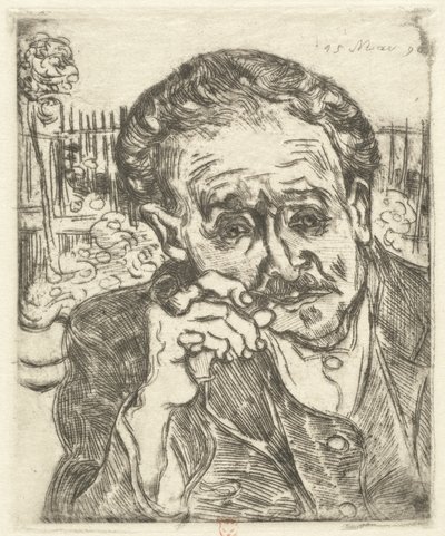 Dr. Gachet Man with a Pipe by Vincent van Gogh