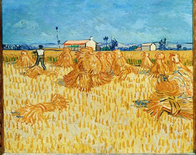 Harvest in Provence June 1888 by Vincent van Gogh