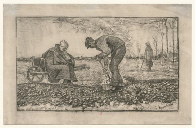 Work in the Fields by Vincent van Gogh