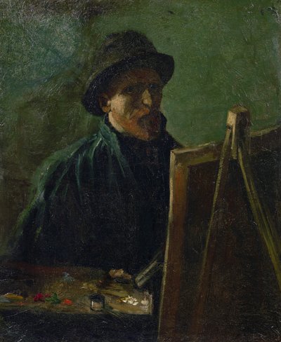 Self-Portrait at the Easel by Vincent van Gogh by Vincent van Gogh