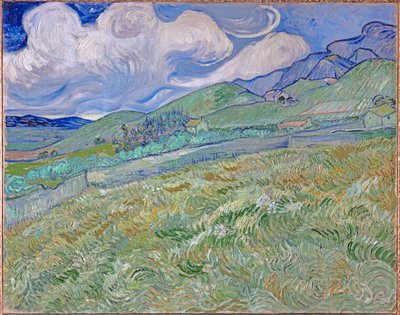 Wheatfield and Mountains by Vincent van Gogh