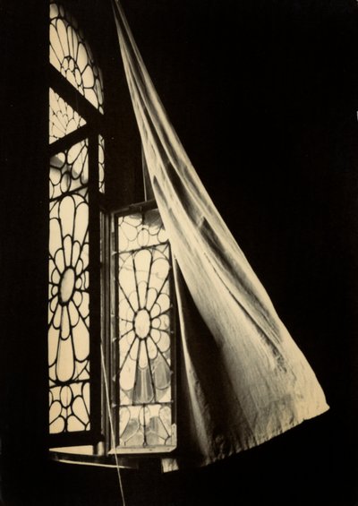 The Wind Blowing into the Room. Postcard Sent by the Author to Vincenzo Balocchi by Vincenzo Balocchi