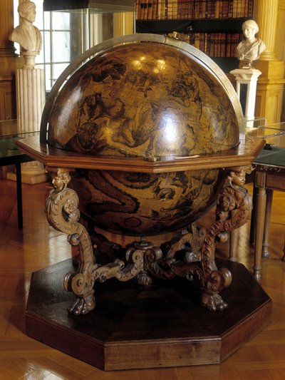 The celestial globe of Coronelli to the meridian of Gatellier. This globe was made by the Franciscan monk Vincenzo Coronelli (1650-1718). Institut de France Paris by Vincenzo Maria Coronelli