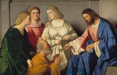 Christ Giving the Keys to Saint Peter by Vincenzo di Biagio Catena