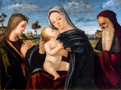 Virgin and Child with Saint Catherine and Saint Jerome, circa 1503 by Vittore Carpaccio