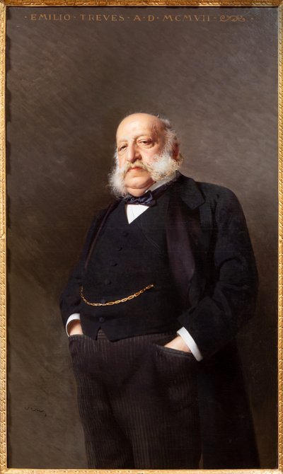 Portrait of the publisher Emilio Treves by Vittorio Matteo Corcos
