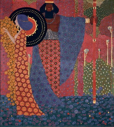 Princess and Warrior One Thousand and One Nights Series, 1914 by Vittorio Zecchin