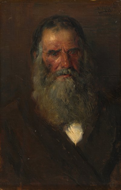 Study of the Head of an Old Man by Vladimir Egorovic Makovskij