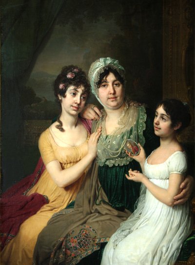 Portrait of Countess Anna Bezborodko with her daughters Lyubov and Cleopatra, 1803 by Vladimir Lukich Borovikovsky