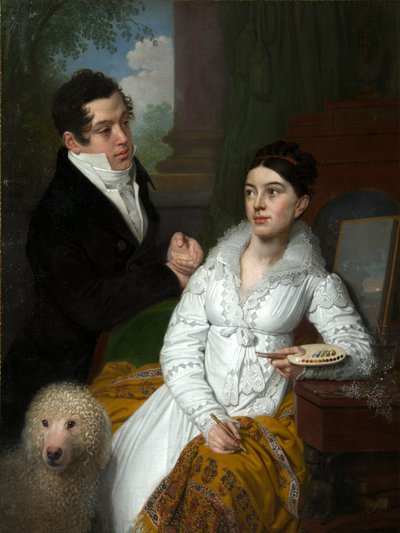 Portrait of Princess Alexandra and Prince Aleksey Lobanov-Rostovsky by Vladimir Lukich Borovikovsky