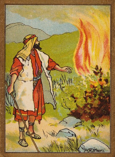Moses and the Burning Bush by W.S. Stacey