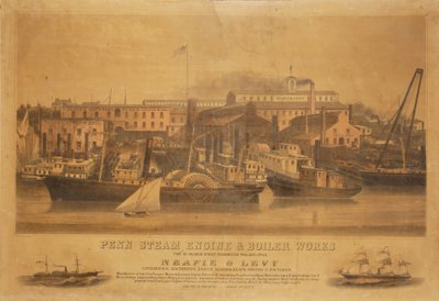 Penn Steam Engine and Boiler Works Neafie & Levy Shipyard by W. H. Rease