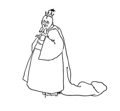 But Let It Make Us Laugh, Said the King by William Heath Robinson
