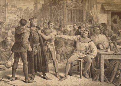 Lord Saye and Sele Brought Before Jack Cade, 1886 by W Ridgway