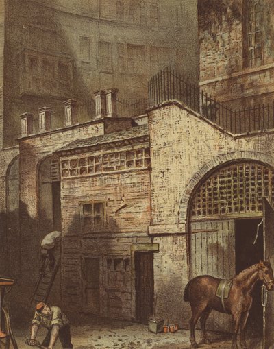 Buildings and Stairs, Bottom of Salisbury Street, Adelphi, Strand by Waldo Sargeant