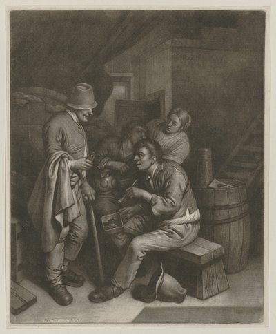 Three Men and a Woman in the Tavern by Wallerant Vaillant