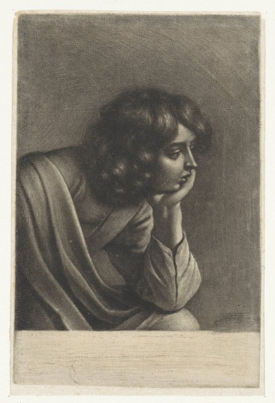 Boy Leaning on His Arm by Wallerant Vaillant