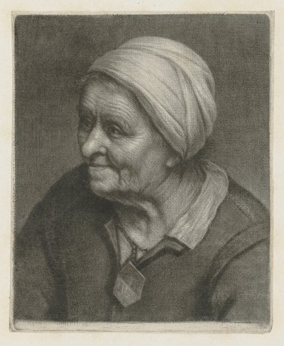Portrait of an Old Woman by Wallerant Vaillant