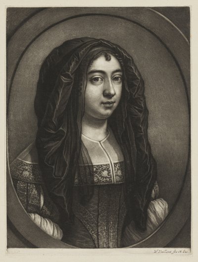 Portrait of a Woman with a Veil by Wallerant Vaillant